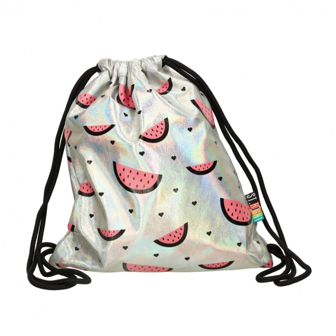 BAMBINO sac à dos à cordon blanc perle melon