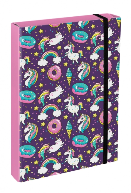 BAAGL Dossiers pour cahiers scolaires A4 Jumbo Licorne