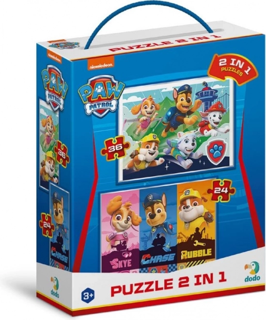 DODO Puzzle Pat' Patrouille: Chiots Épatants 2en1