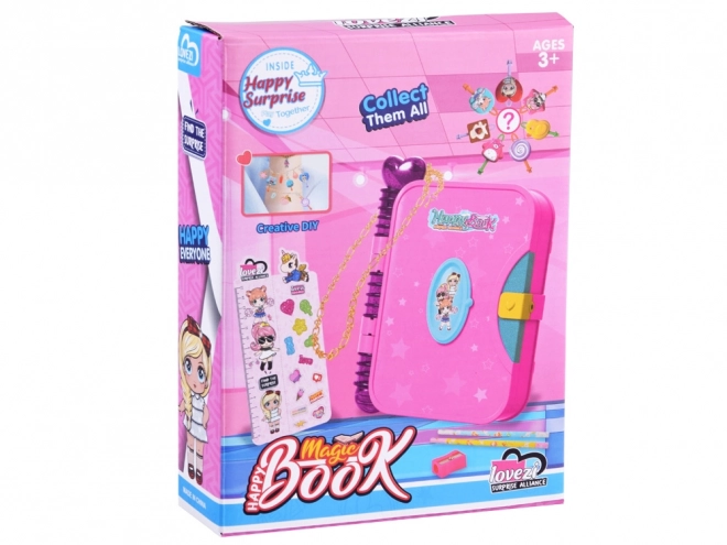 Journal magique secret verrouillable autocollants ZA4706