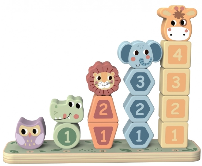 Jouets d'empilement Safari Animaux