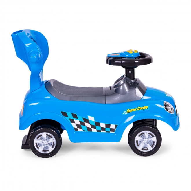 Trois-en-un pour enfants avec volant et sons - bleu