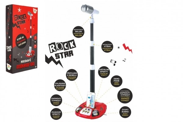 Karaoké Microphone ROCK STAR avec lumières et sons
