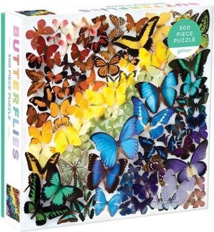 Puzzle Papillons arc-en-ciel 500 pièces GALISON