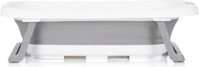 Baignoire pliante avec tapis de bain gris