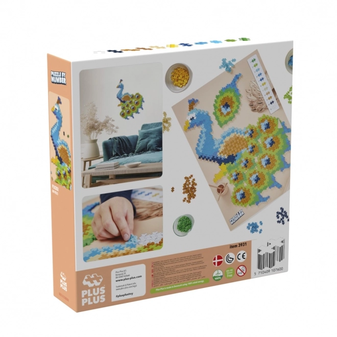 Assemblage Plus-Plus par numéros - Paon