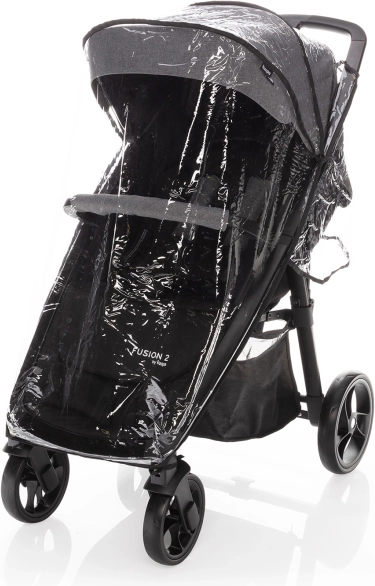 Bâche de pluie pour poussette Fusion 2, transparente