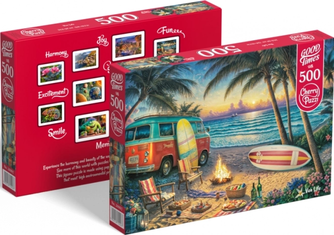 Puzzle Vie en camping-car 500 pièces