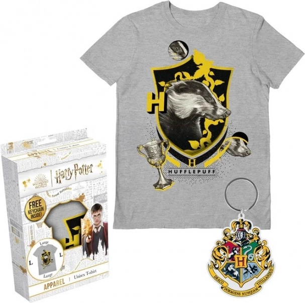 t-shirt Harry Potter Poufsouffle en coffret cadeau - taille S