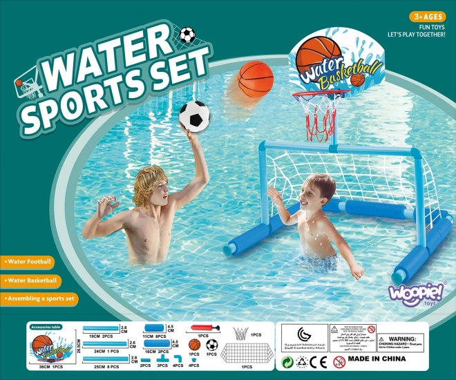Woopie ensemble d'eau basket-ball et football
