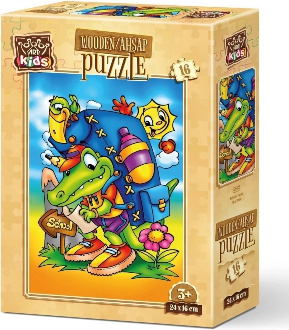 Puzzle en bois Chemin vers l'école de ART PUZZLE