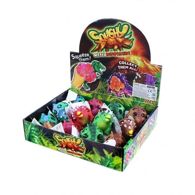 Balle anti-stress de dinosaure avec trous