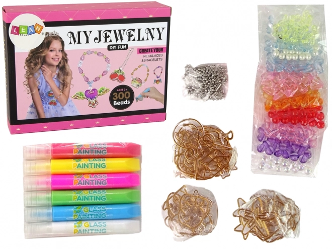 Kit de fabrication de bijoux DIY avec feutres et perles