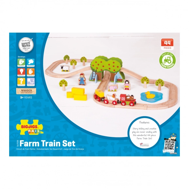 Bigjigs Rail Circuit de Train en Bois Ferme