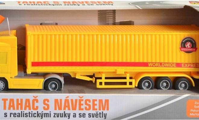 Camion avec conteneur à inertie
