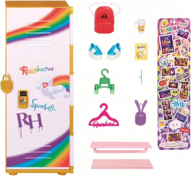 Casier scolaire RAINBOW HIGH Style Locker avec accessoires