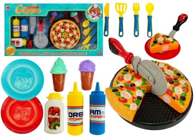 Ensemble de glaces Pizza Fast Food 20 pièces