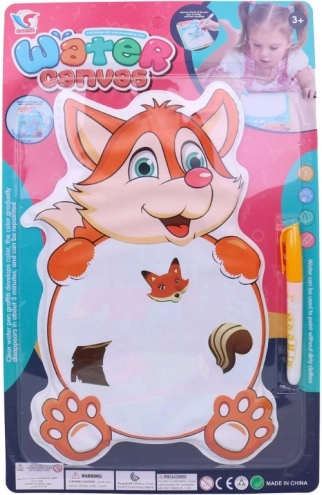 Peinture à l’eau Renard 30 x 21 cm
