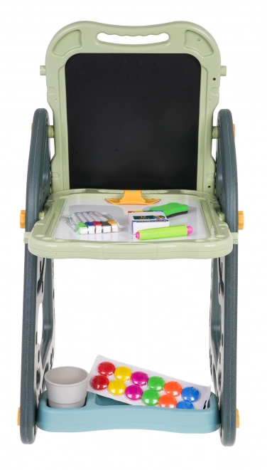 Tableau multifonctionnel pour enfants 3+ avec tableau magnétique et petite chaise