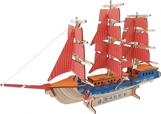 Woodcraft puzzle 3D en bois voilier européen