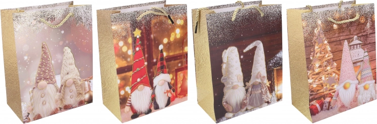 Sac cadeau de Noël M 26 × 32 × 10 cm