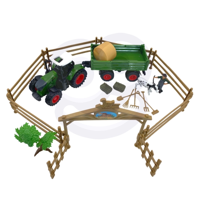 Mini ferme tracteur avec animaux et outils de Woopie