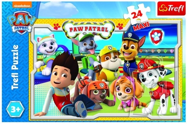 Puzzle Pat' Patrouille MAXI 24 pièces 60x40cm en boîte 39x26x4cm