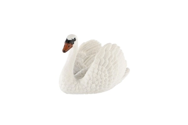 Cygne grand en plastique zooted 7cm dans un sachet