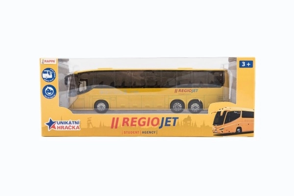 Autobus RegioJet métal/plastique 18,5cm à rétrofriction en boîte