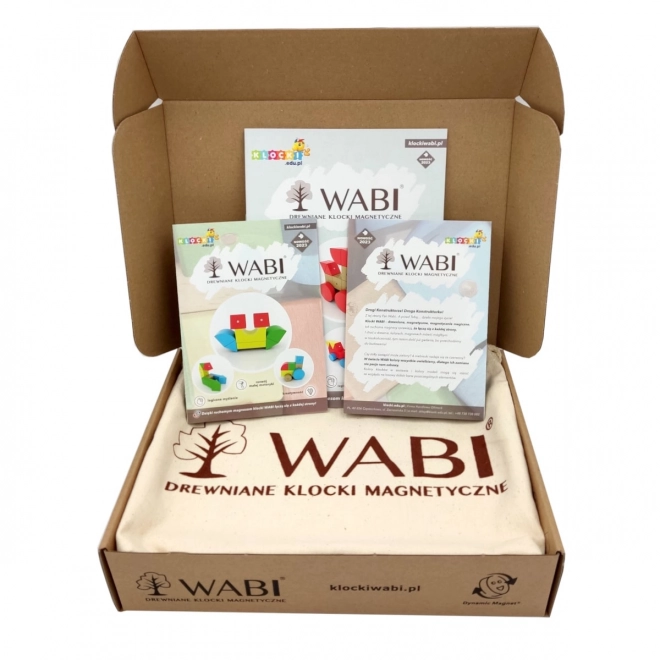 Blocs magnétiques en bois WABI 40 pièces