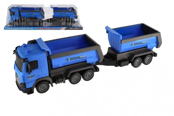 Camion avec remorque BENNE en plastique 50cm