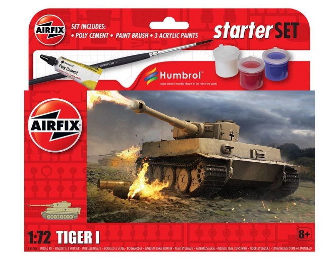 Modèle en plastique Tiger I dans un petit ensemble