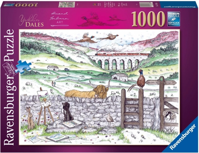 Puzzle Ravensburger vie dans le Yorkshire 1000 pièces