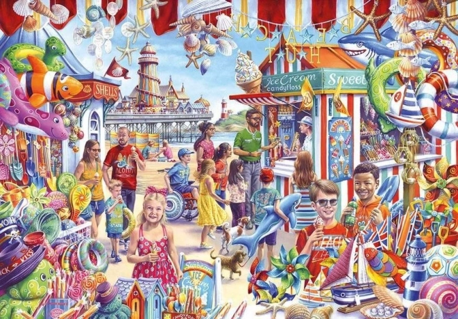 Puzzle achat de souvenirs au bord de la mer XL 250 pièces GIBSONS