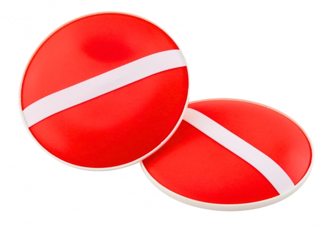 Jeu d'adresse avec palettes à balle avec ventouses Rouges
