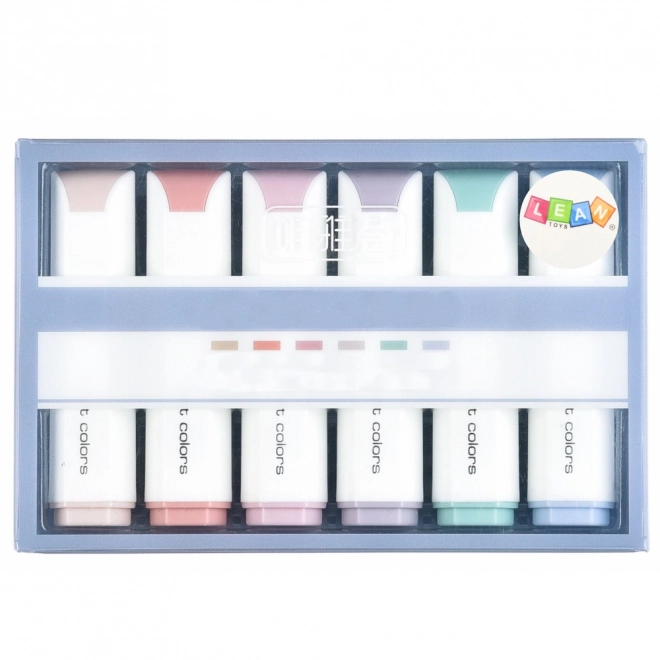 Ensemble de mini surligneurs couleurs pastel 6 pcs