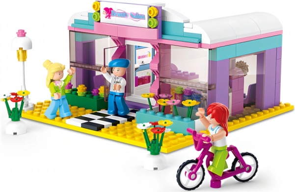SLUBAN GIRL'S DREAM TOWN salon de beauté, 243 pièces, 3 figurines