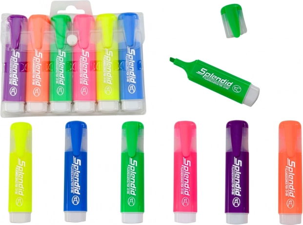 Set de 6 surligneurs pastels