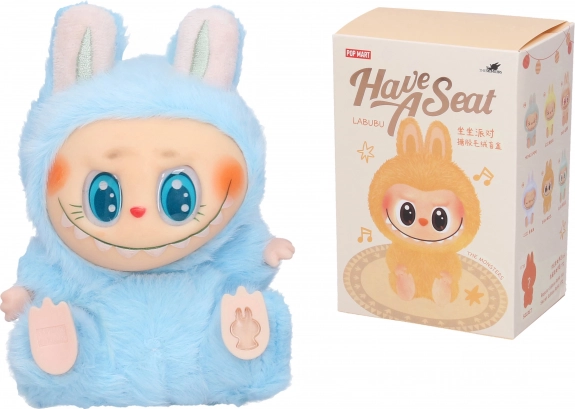 Peluche figurine LABUBU assise 14 cm