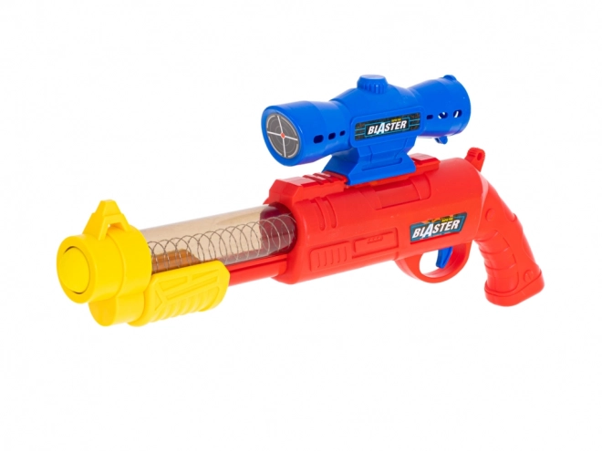 Tir sur cible de lion avec pistolet