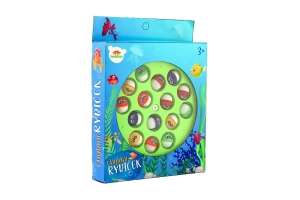 Jeu de pêche/jeu de société 16x17,5cm à piles dans une boîte 16x22x3,5cm