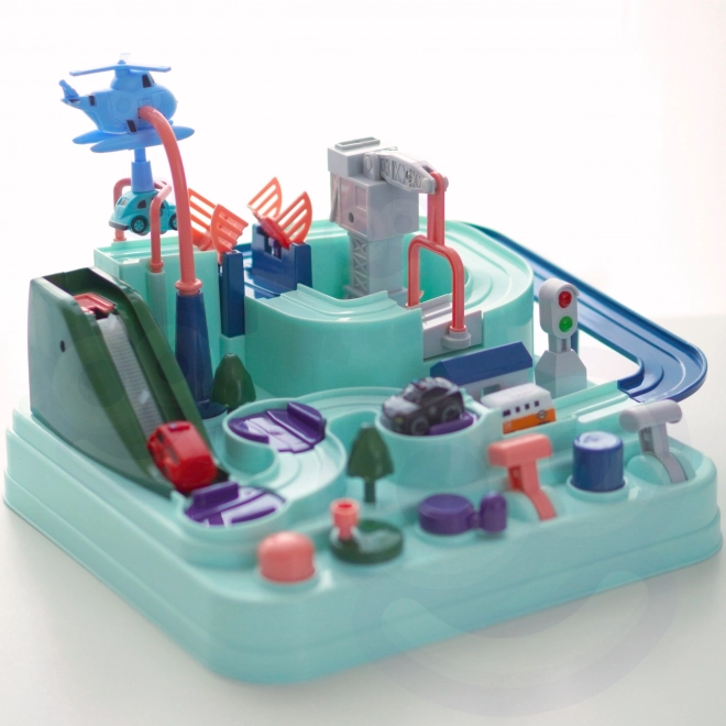 Woopie Circuit de Voiture Interactif Aventures Aut