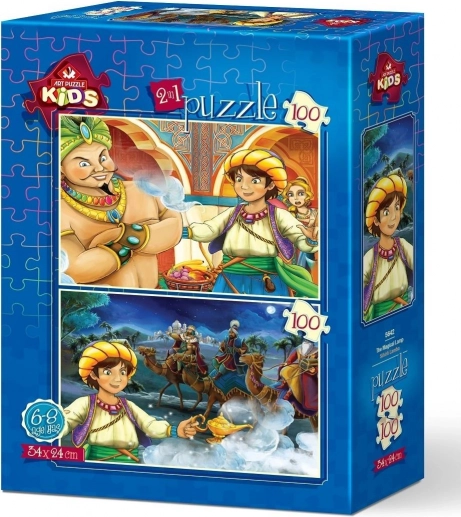 Puzzle Aladin et la lampe merveilleuse 2×100 pièces