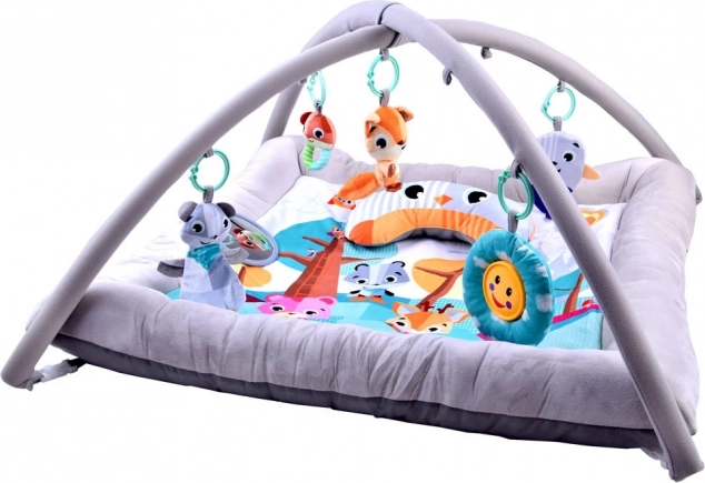 Adorable tapis d’éveil doux pour bébé avec arche et jouets suspendus