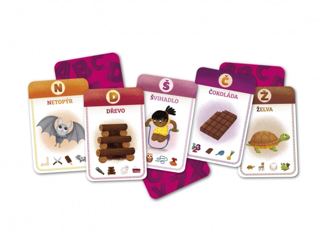 Jeu de cartes alphabétique