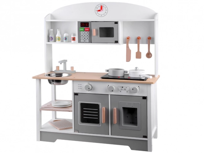 Grande cuisine en bois pour enfants avec accessoires