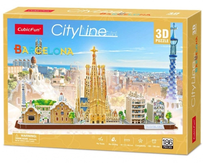 Puzzle 3D City Line Barcelone