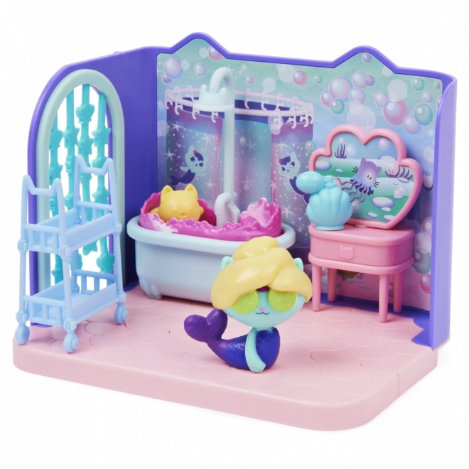 Salle de bain magique avec le chaton Merkato