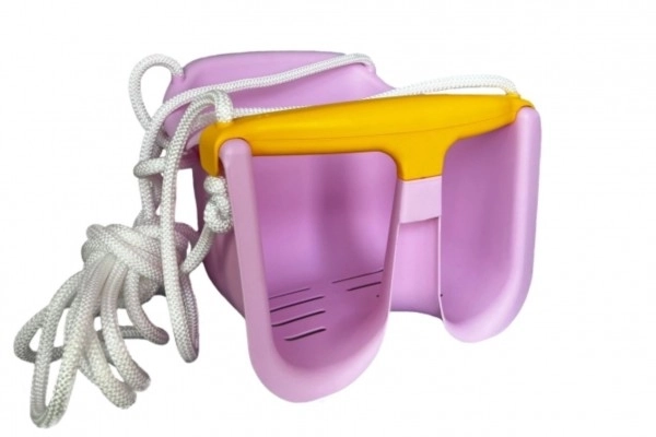 Balançoire enfant en plastique rose