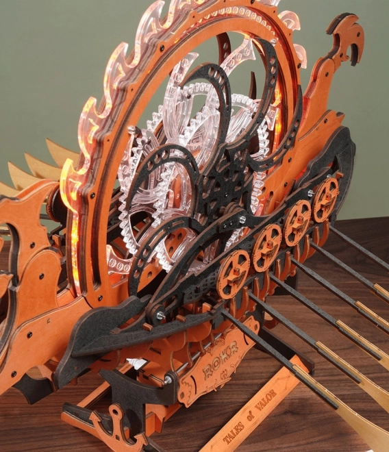 Puzzle en bois du bateau dragon viking